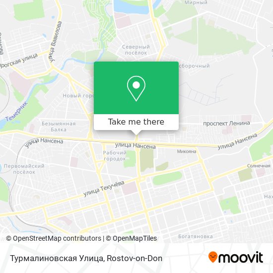 Турмалиновская Улица map