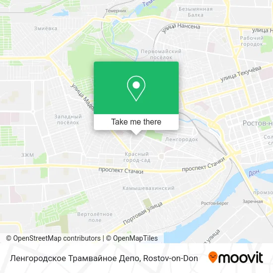 Ленгородское Трамвайное Депо map