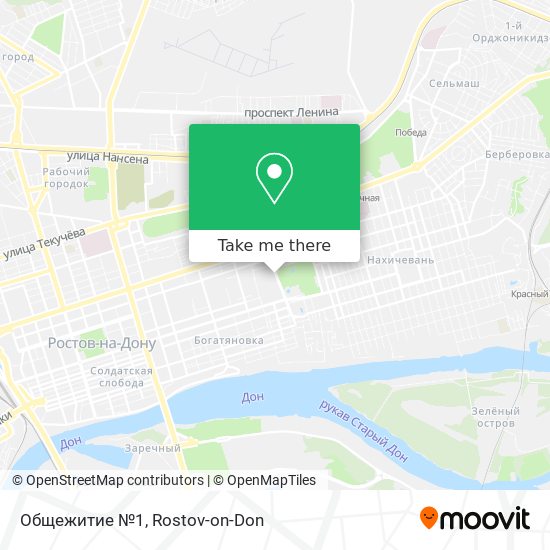 Общежитие №1 map