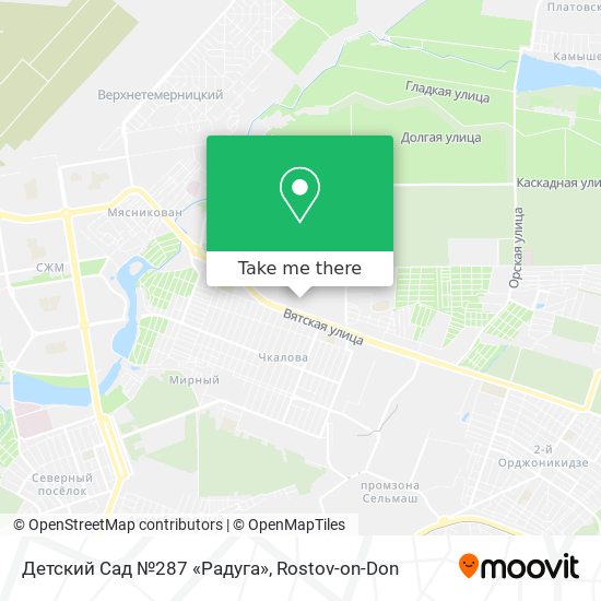 Детский Сад №287 «Радуга» map
