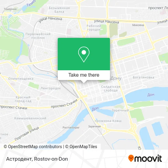 Астродент map