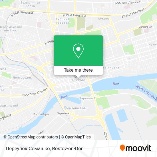 Переулок Семашко map