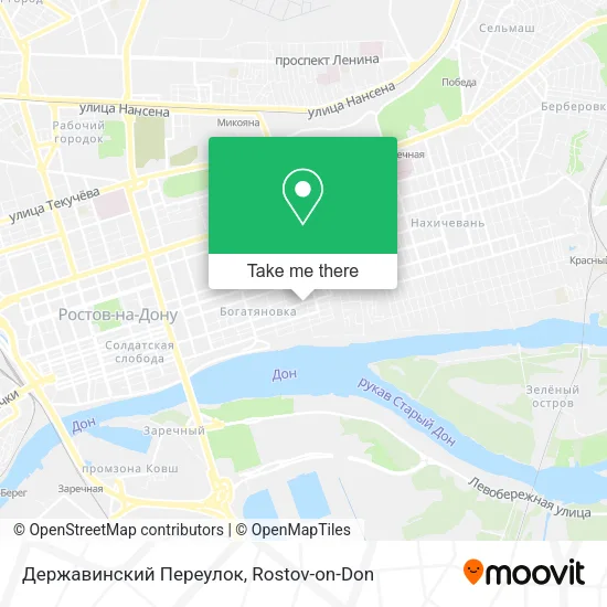 Державинский Переулок map