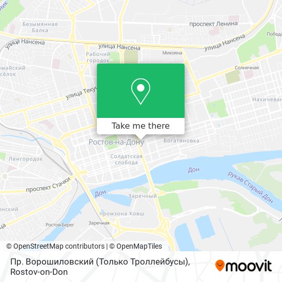 Пр. Ворошиловский (Только Троллейбусы) map