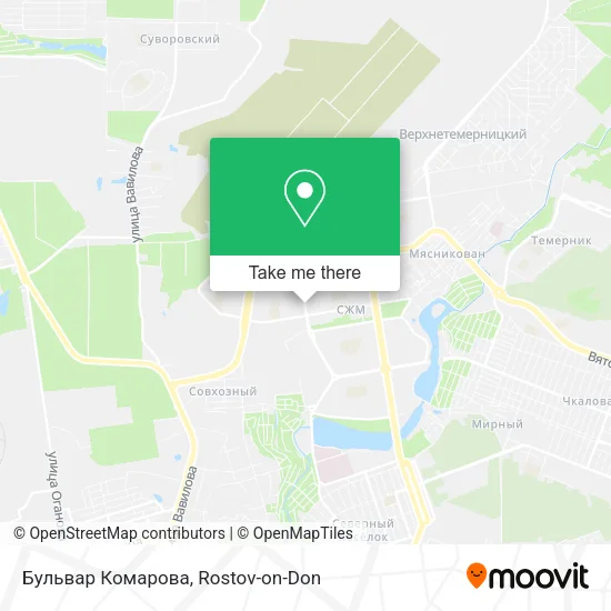 Бульвар Комарова map