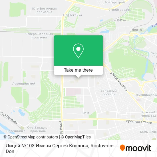 Лицей №103 Имени Сергея Козлова map