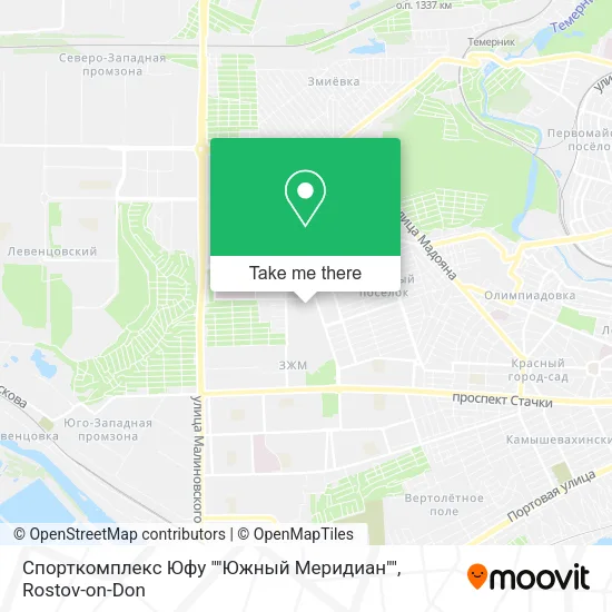 Спорткомплекс Юфу ""Южный Меридиан"" map