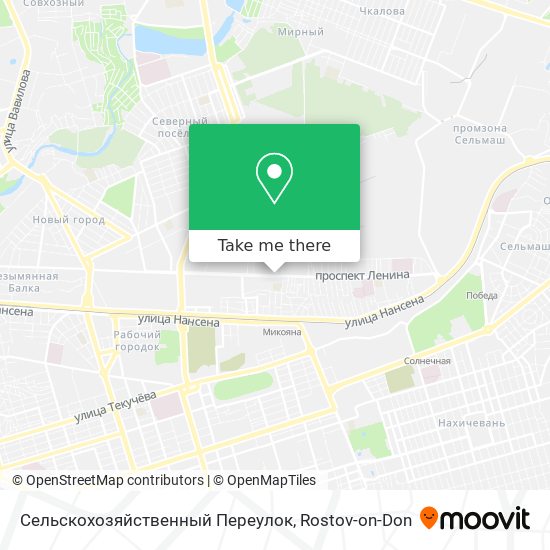 Сельскохозяйственный Переулок map