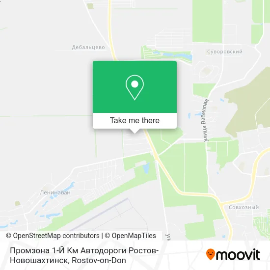 Промзона 1-Й Км Автодороги Ростов-Новошахтинск map