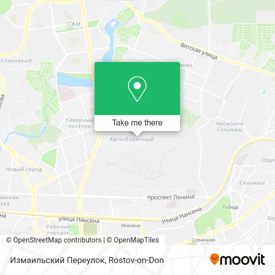 Измаильский Переулок map