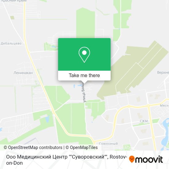 Ооо Медицинский Центр ""Суворовский"" map