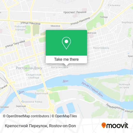 Крепостной Переулок map