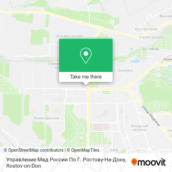 Управление Мвд России По Г. Ростову-На-Дону map