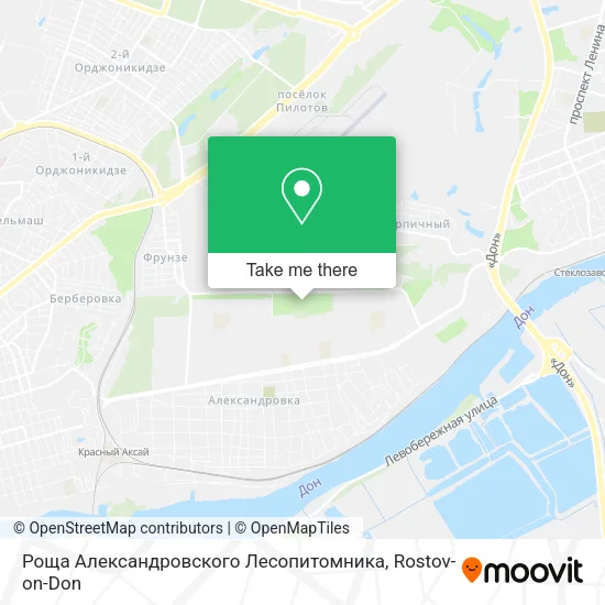 Роща Александровского Лесопитомника map