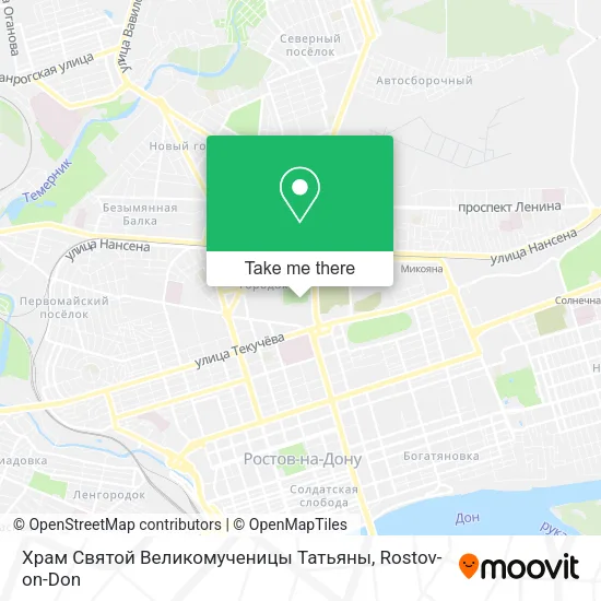 Храм Святой Великомученицы Татьяны map