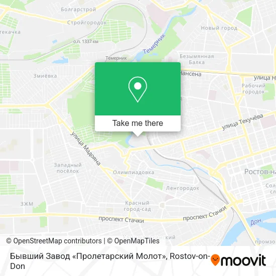 Бывший Завод «Пролетарский Молот» map