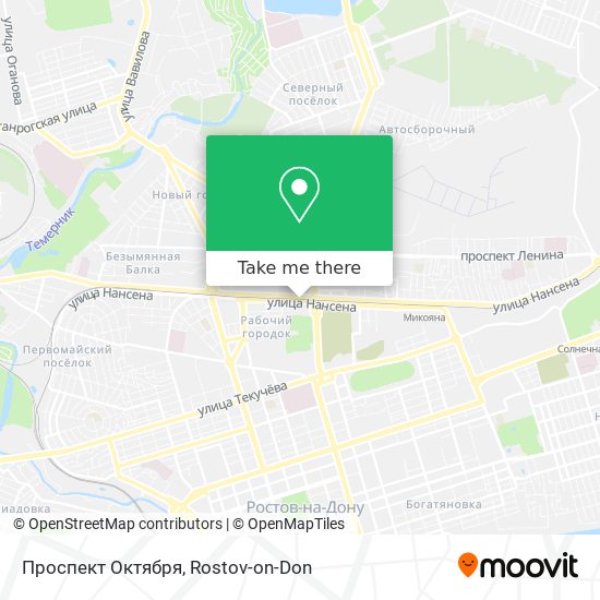 Проспект Октября map