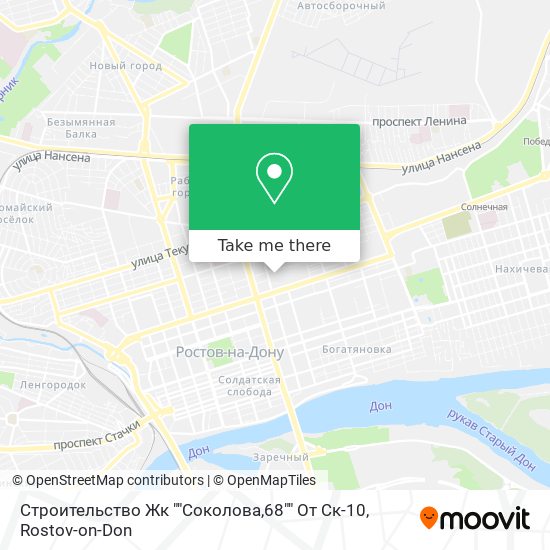 Строительство Жк ""Соколова,68"" От Ск-10 map