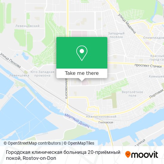Городская клиническая больница 20-приёмный покой map