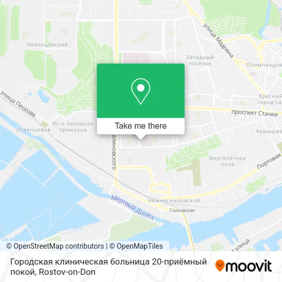 Городская клиническая больница 20-приёмный покой map