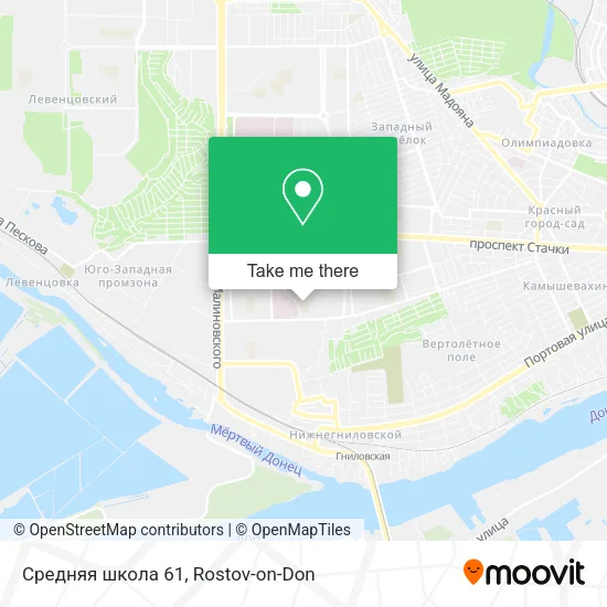 Средняя школа 61 map
