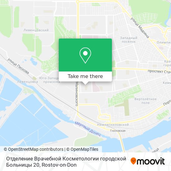 Отделение Врачебной Косметологии городской Больницы 20 map