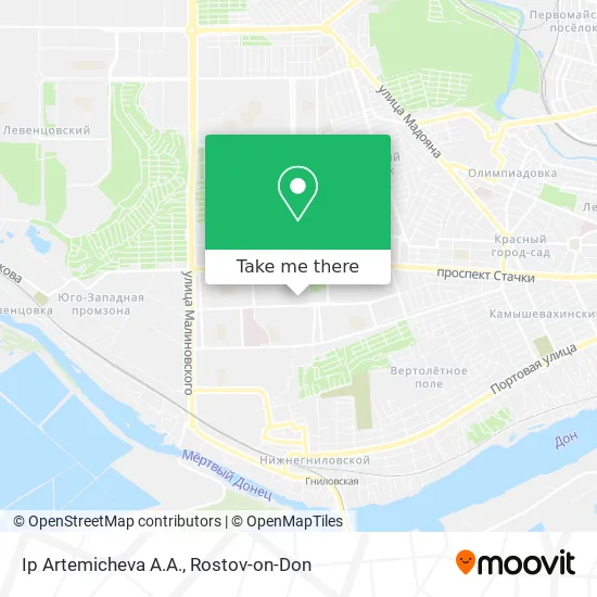 Ip Artemicheva A.A. map