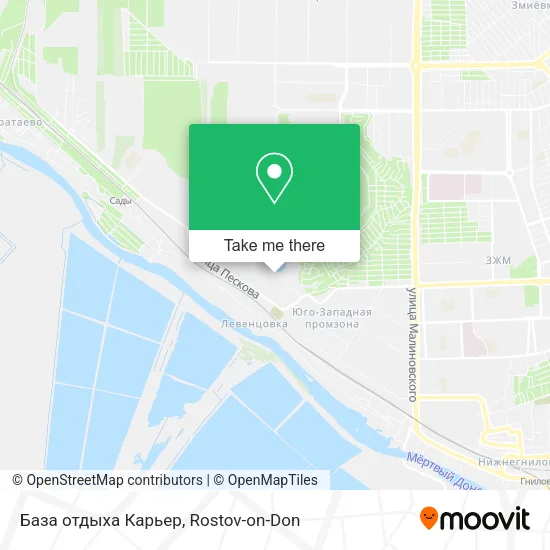 База отдыха Карьер map