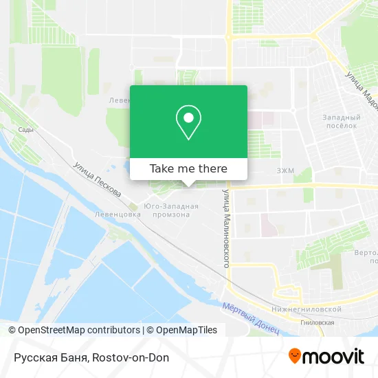 Русская Баня map