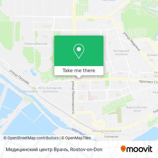 Медицинский центр Врачъ map
