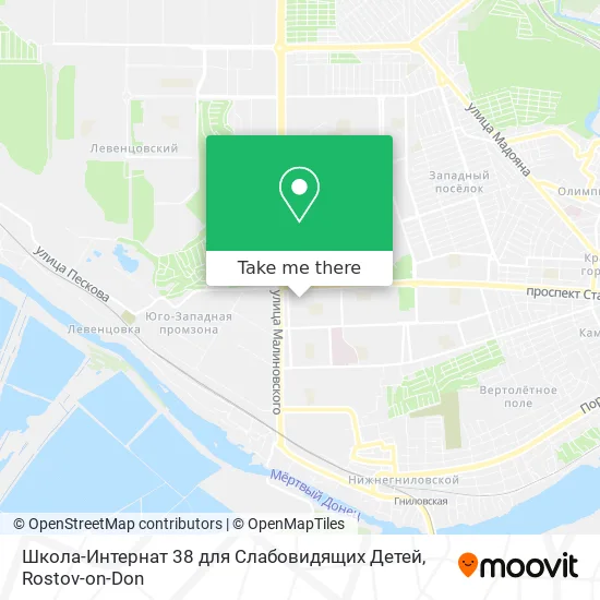 Школа-Интернат 38 для Слабовидящих Детей map