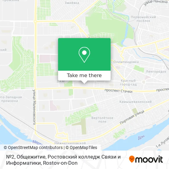 №2, Общежитие, Ростовский колледж Связи и Информатики map
