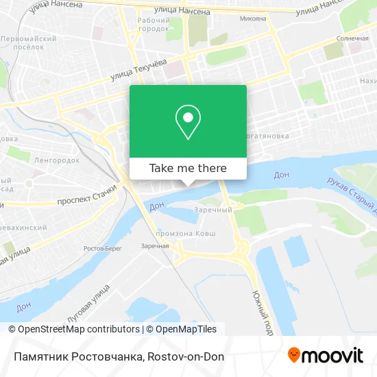 Памятник Ростовчанка map