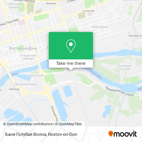 Баня Голубая Волна map