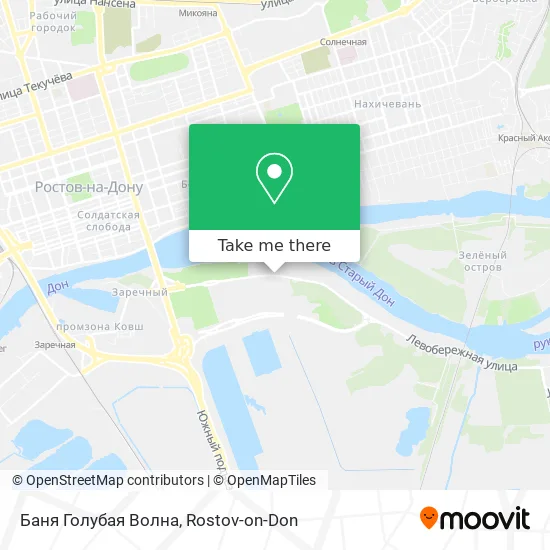 Баня Голубая Волна map