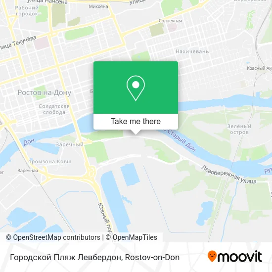 Городской Пляж Левбердон map