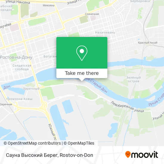 Сауна Высокий Берег map