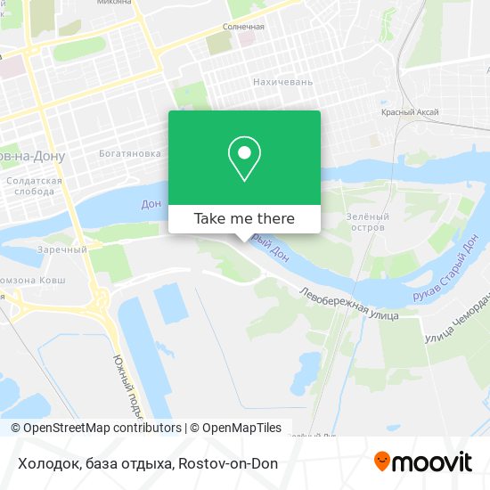 Холодок, база отдыха map