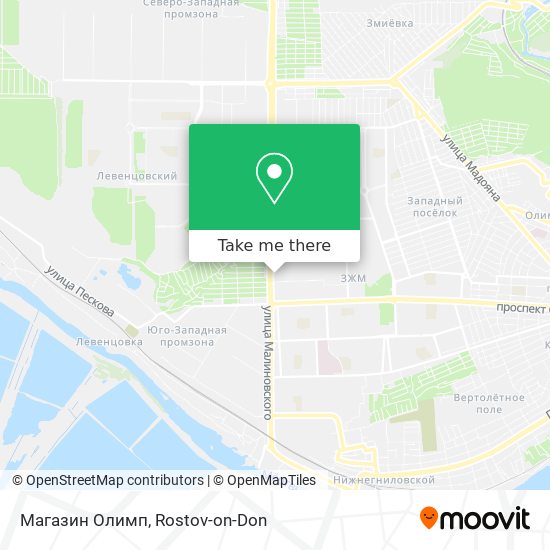 Магазин Олимп map