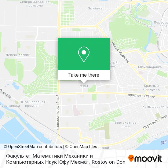 Факультет Математики Механики и Компьютерных Наук Юфу Мехмат map