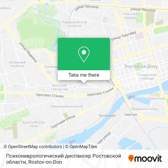 Психоневрологический диспансер Ростовской области map