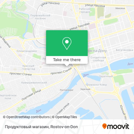 Продуктовый магазин map