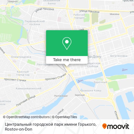 Центральный городской парк имени Горького map