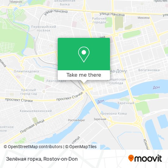 Зелёная горка map