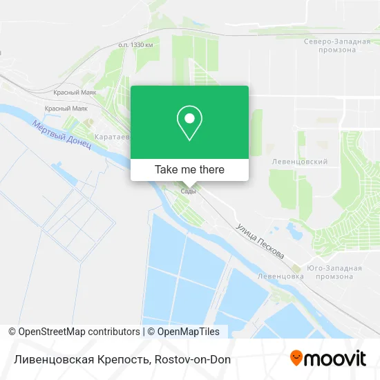 Ливенцовская Крепость map
