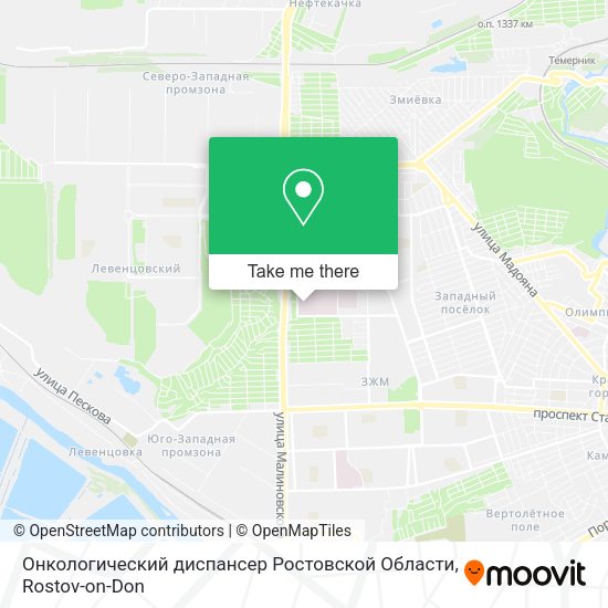 Онкологический диспансер Ростовской Области map