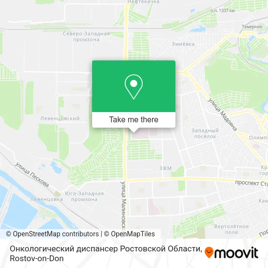 Онкологический диспансер Ростовской Области map