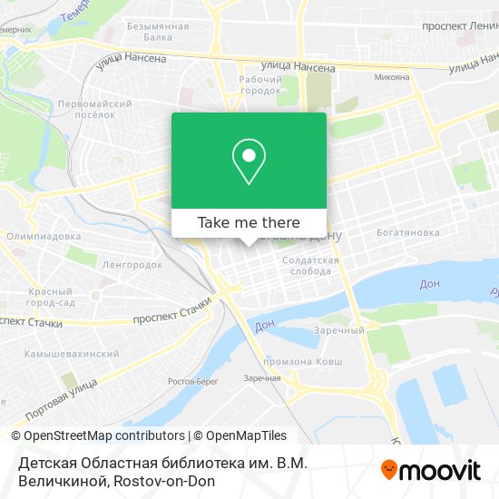 Детская Областная библиотека им. В.М. Величкиной map