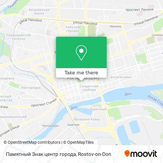 Памятный Знак центр города map