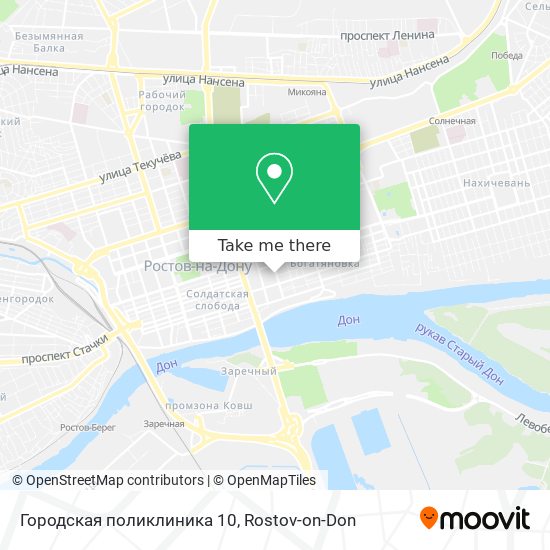 Городская поликлиника 10 map